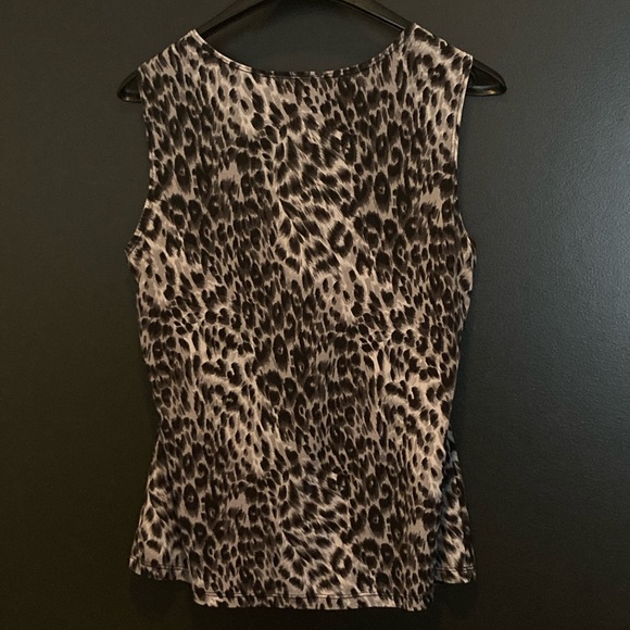 Daniel Laurent Tank Top Blouse Leopard Print - Picture 2 of 4